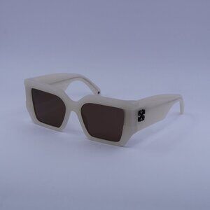 Off-White OERI148 DOVER 6164 Sunglasses Beige Square Frame, Brown Lenses